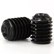 Hex socket set screws with various point